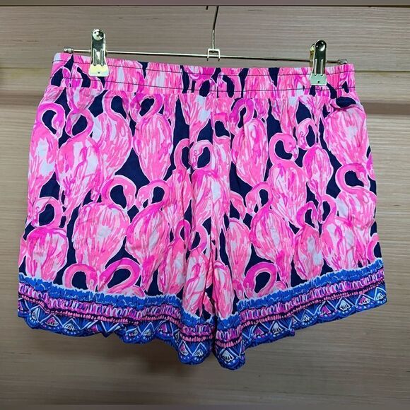 Lilly Pulitzer - Katia Shorts: "High Tide Navy Via Amor" Small - Picture 2 of 10